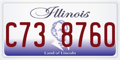 IL license plate C738760
