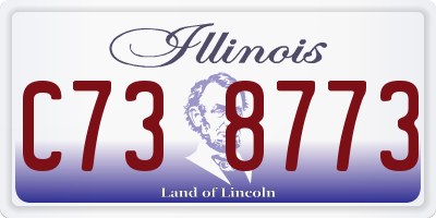 IL license plate C738773
