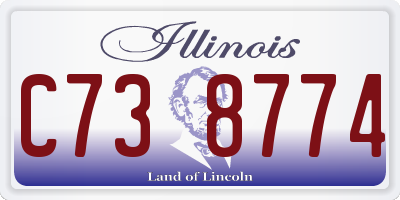 IL license plate C738774