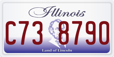 IL license plate C738790