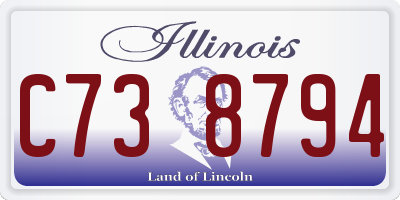 IL license plate C738794