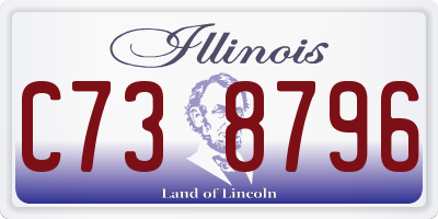 IL license plate C738796