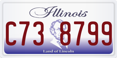 IL license plate C738799