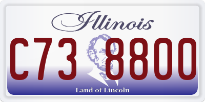 IL license plate C738800