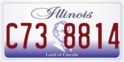 IL license plate C738814