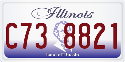 IL license plate C738821