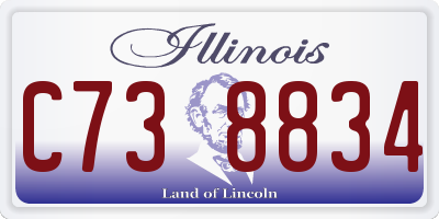 IL license plate C738834
