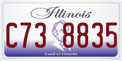 IL license plate C738835