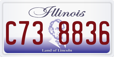 IL license plate C738836