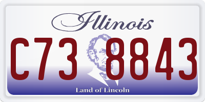 IL license plate C738843
