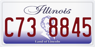 IL license plate C738845