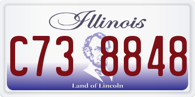 IL license plate C738848