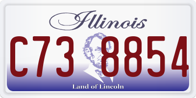 IL license plate C738854