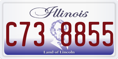 IL license plate C738855