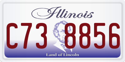 IL license plate C738856