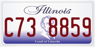 IL license plate C738859