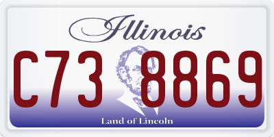 IL license plate C738869