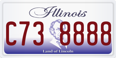 IL license plate C738888