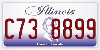 IL license plate C738899