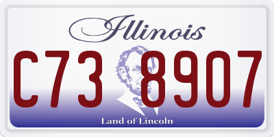IL license plate C738907
