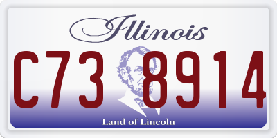 IL license plate C738914