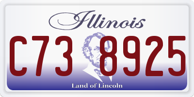 IL license plate C738925