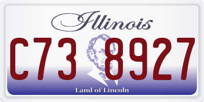 IL license plate C738927