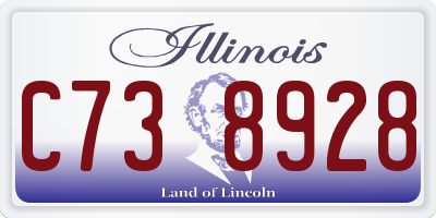 IL license plate C738928