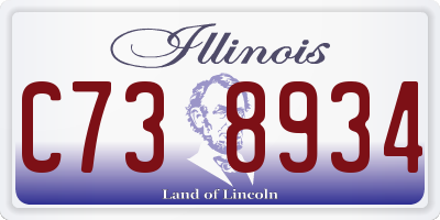 IL license plate C738934