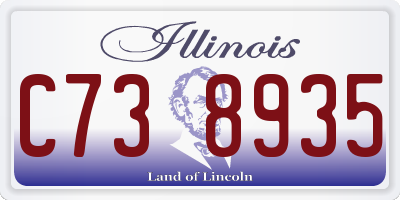 IL license plate C738935