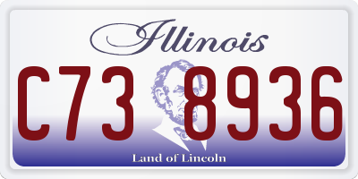 IL license plate C738936