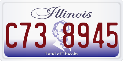IL license plate C738945