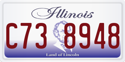 IL license plate C738948