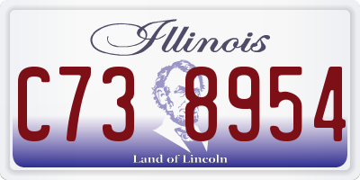 IL license plate C738954