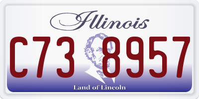 IL license plate C738957