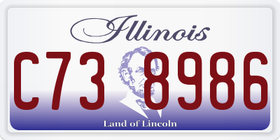 IL license plate C738986