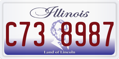 IL license plate C738987