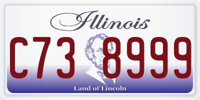 IL license plate C738999