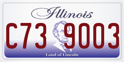 IL license plate C739003