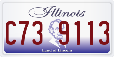 IL license plate C739113