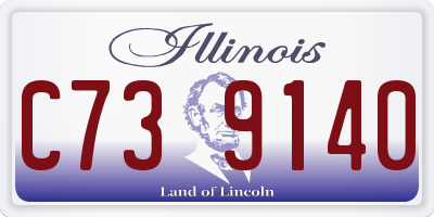 IL license plate C739140