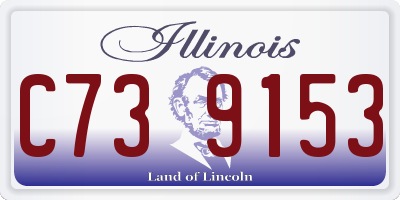 IL license plate C739153