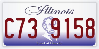 IL license plate C739158