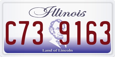 IL license plate C739163