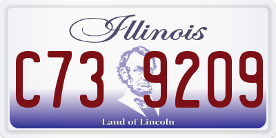 IL license plate C739209