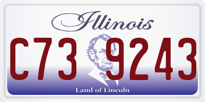 IL license plate C739243
