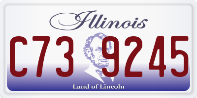 IL license plate C739245