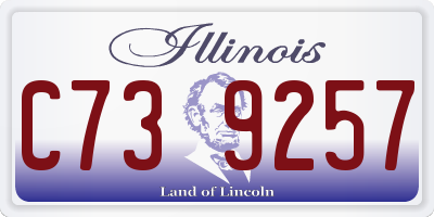IL license plate C739257