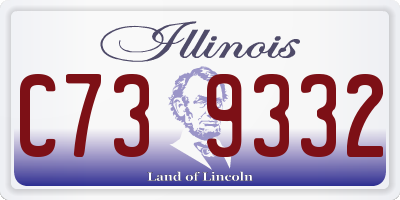 IL license plate C739332