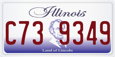 IL license plate C739349